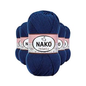 Nako 4253 5 Adet Lacivert Pırlanta Amigurumi El Örgü İpi Yünü