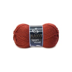 Nako 4409 Kiremit 1 Adet Sport Wool Atkı Bere Ceket Yelek Örgü İpi Yünü