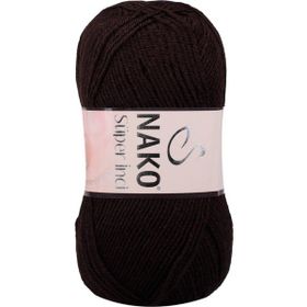 Nako 4987 Spaghetti Koyu Kahve Örgü İpi