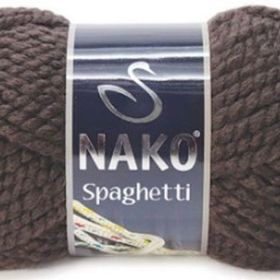 Nako 4987 Spaghetti Koyu Kahve Örgü İpi