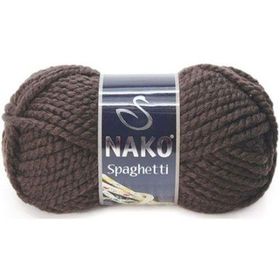 Nako 4987 Spaghetti Koyu Kahve Örgü İpi