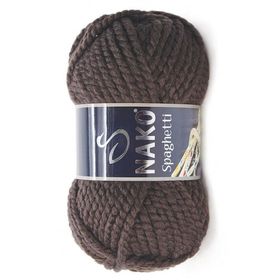 Nako 4987 Spaghetti Koyu Kahve Örgü İpi