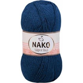 Nako 517 Süper İnci Orta Mavi Örgü İpi