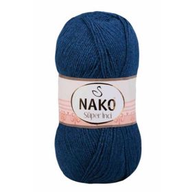 Nako 517 Süper İnci Orta Mavi Örgü İpi