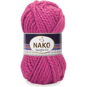 Nako 5571 Spaghetti Fuşya Örgü İpi