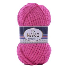 Nako 5571 Spaghetti Fuşya Örgü İpi