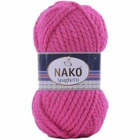 Nako 5571 Spaghetti Fuşya Örgü İpi
