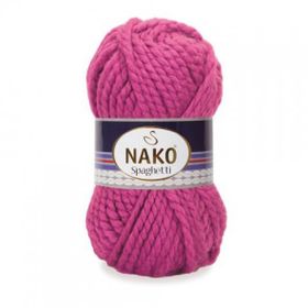 Nako 5571 Spaghetti Fuşya Örgü İpi