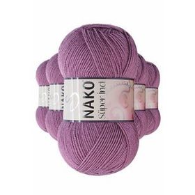 Nako 569 5 Adet 100 gr Koyu Gülkurusu Süper İnci El Örgü İpi