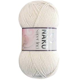 Nako 6383 Süper İnci Koyu Krem 100 gr El Örgü İpi