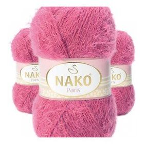 Nako 6578 Koyu Pembe 3 Adet Paris El Örgü İpi Yünü
