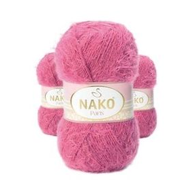 Nako 6578 Koyu Pembe 3 Adet Paris El Örgü İpi Yünü