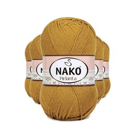Nako 6706 5 Adet Altın Pırlanta Amigurumi El Örgü İpi Yünü