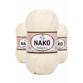 Nako 6730 Koyu Krem 3 Adet Pırlanta Amigurumi El Örgü İpi Yünü