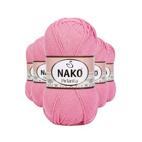 Nako 6740 5 Adet Pembe Pırlanta Amigurumi El Örgü İpi Yünü