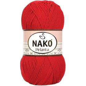 Nako 6741 Kırmızı Gelincik 1 Adet Pırlanta Amigurumi El Örgü İpi Yünü