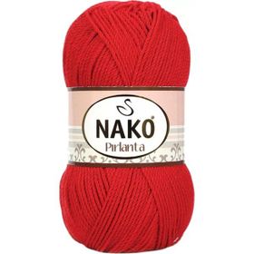 Nako 6741 Kırmızı Gelincik 1 Adet Pırlanta Amigurumi El Örgü İpi Yünü