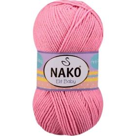Nako 6837 Pembe 1 Adet Elite Baby El Örgü İpi Tüylenmeyen Bebek Yünü