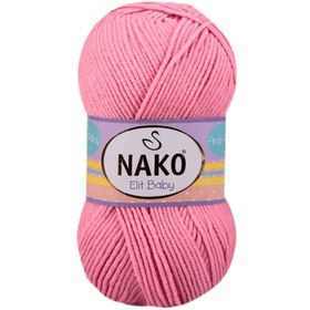 Nako 6837 Pembe 1 Adet Elite Baby El Örgü İpi Tüylenmeyen Bebek Yünü