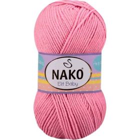 Nako 6837 Pembe 1 Adet Elite Baby El Örgü İpi Tüylenmeyen Bebek Yünü