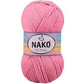 Nako 6837 Pembe 1 Adet Elite Baby El Örgü İpi Tüylenmeyen Bebek Yünü