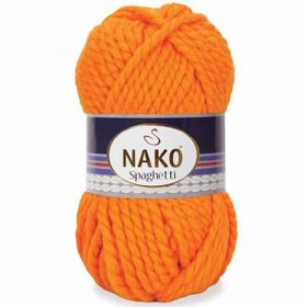 Nako 93 Spaghetti Turuncu Örgü İpi