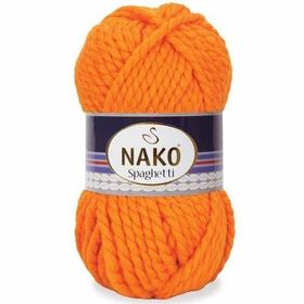 Nako 93 Spaghetti Turuncu Örgü İpi