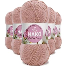 Nako 97545 Pudra 5 Adet Cotton Lüks Yelek Tunik Kazak Bluz Hırka İpi Yünü