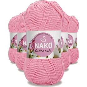 Nako 97549 Pembe 5 Adet Cotton Lüks Yelek Tunik Kazak Bluz Hırka İpi Yünü