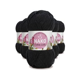 Nako 97568 5 Adet Siyah Cotton Lüks Yelek Tunik Kazak Bluz Hırka İpi Yünü
