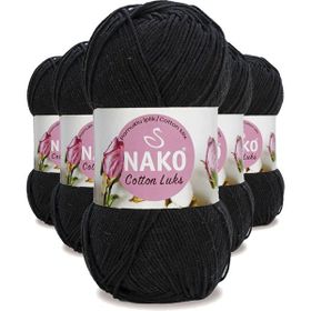 Nako 97568 5 Adet Siyah Cotton Lüks Yelek Tunik Kazak Bluz Hırka İpi Yünü