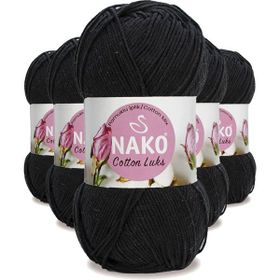 Nako 97568 5 Adet Siyah Cotton Lüks Yelek Tunik Kazak Bluz Hırka İpi Yünü