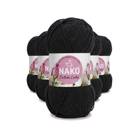 Nako 97568 5 Adet Siyah Cotton Lüks Yelek Tunik Kazak Bluz Hırka İpi Yünü
