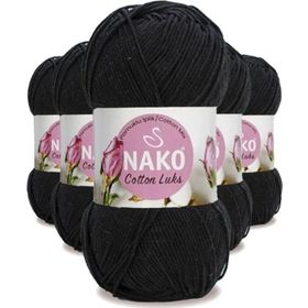 Nako 97568 5 Adet Siyah Cotton Lüks Yelek Tunik Kazak Bluz Hırka İpi Yünü