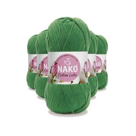 Nako 97576 5 Adet Yeşil Cotton Lüks Yelek Tunik Kazak Bluz Hırka İpi Yünü