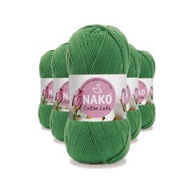 Nako 97576 5 Adet Yeşil Cotton Lüks Yelek Tunik Kazak Bluz Hırka İpi Yünü