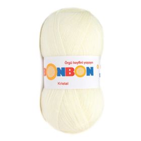 Nako 98223 Açık Krem Bonbon Kristal 100 gr El Örgü İpi