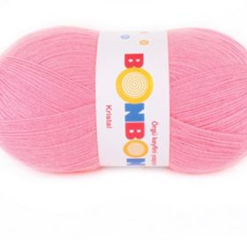 Nako 98239 Gül Pembe Bonbon Kristal 100 gr El Örgü İpi