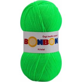 Nako 98395 Neon Yeşil Bonbon Kristal 100 gr El Örgü İpi