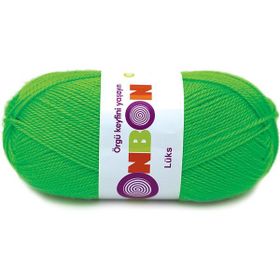 Nako 98395 Neon Yeşil Bonbon Kristal 100 gr El Örgü İpi