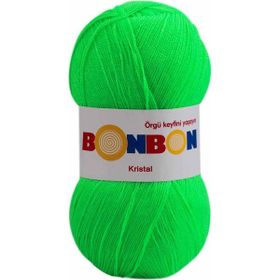 Nako 98395 Neon Yeşil Bonbon Kristal 100 gr El Örgü İpi