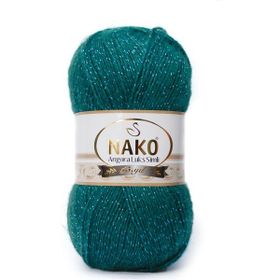 Nako Angora Lüks 10171 Petrol El Örgü İpi