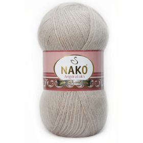 Nako Angora Lüks 10344 Bej El Örgü İpi