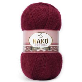Nako Angora Lüks 1238 Kızıl Bordo El Örgü İpi
