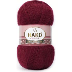 Nako Angora Lüks 1238 Kızıl Bordo El Örgü İpi