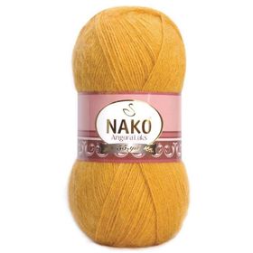 Nako Angora Lüks 1636 Parlak Altın El Örgü İpi