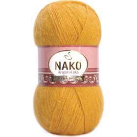 Nako Angora Lüks 1636 Parlak Altın El Örgü İpi