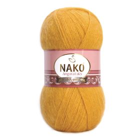 Nako Angora Lüks 1636 Parlak Altın El Örgü İpi