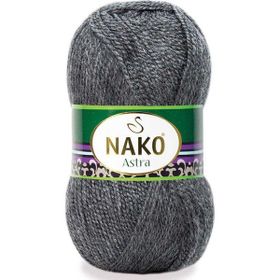 Nako Astra 193 Koyu gri Melanj El Örgü İpi