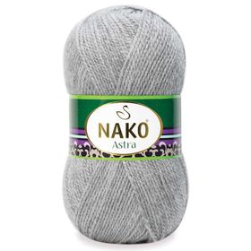 Nako Astra 195 Açık gri Melanj El Örgü İpi